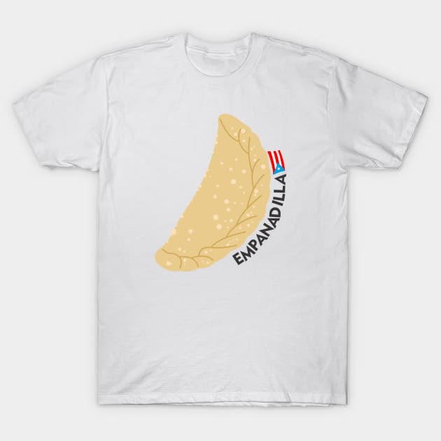 Puerto Rican Street Food Empanadilla T-Shirt by bydarling